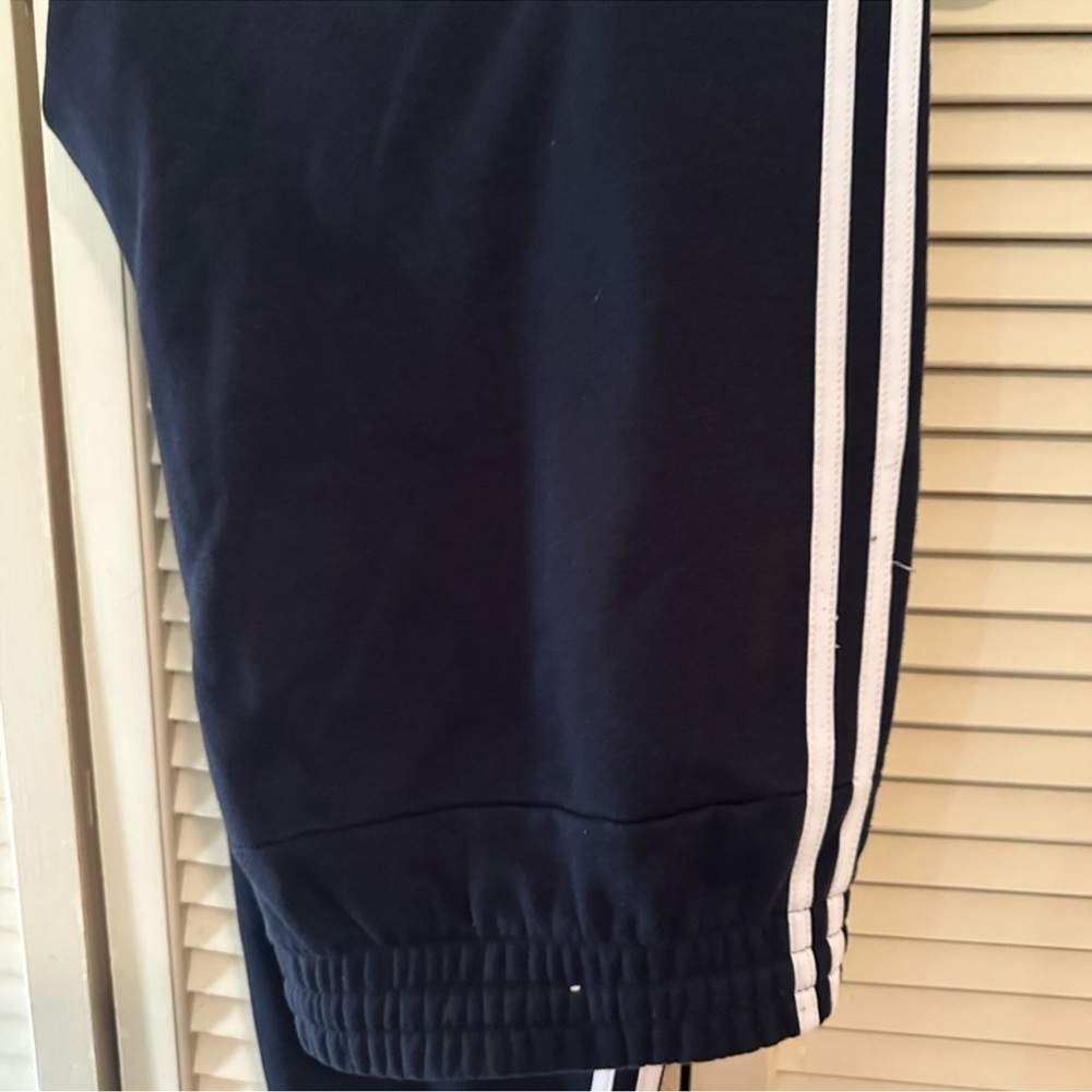 Women’s Adidas navy blue joggers in fleece. 
Size 2X - Picture 2 of 3